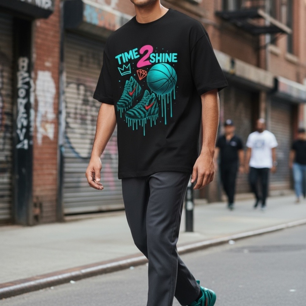 Time 2 Shine Basketball Tee – Custom Match for Ja Morant 3 Scratch 3.0